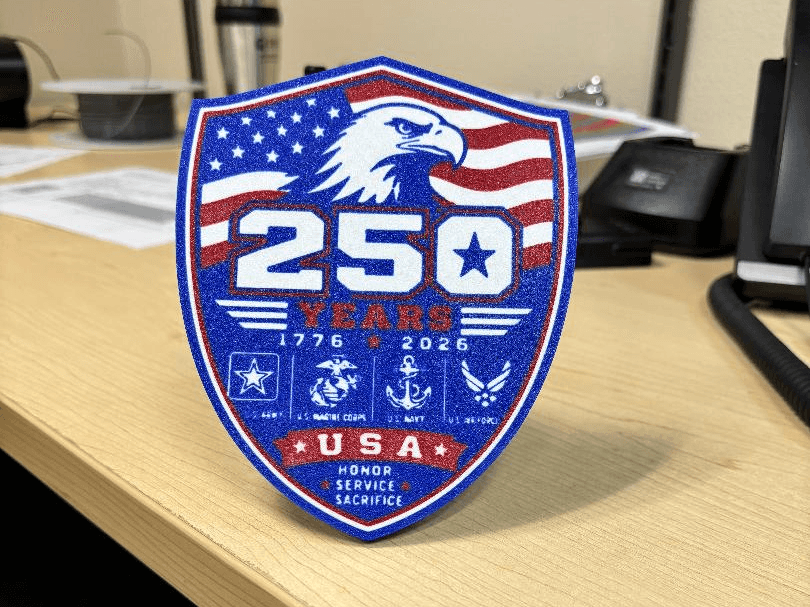 Patriotic Shield Hitch Cover