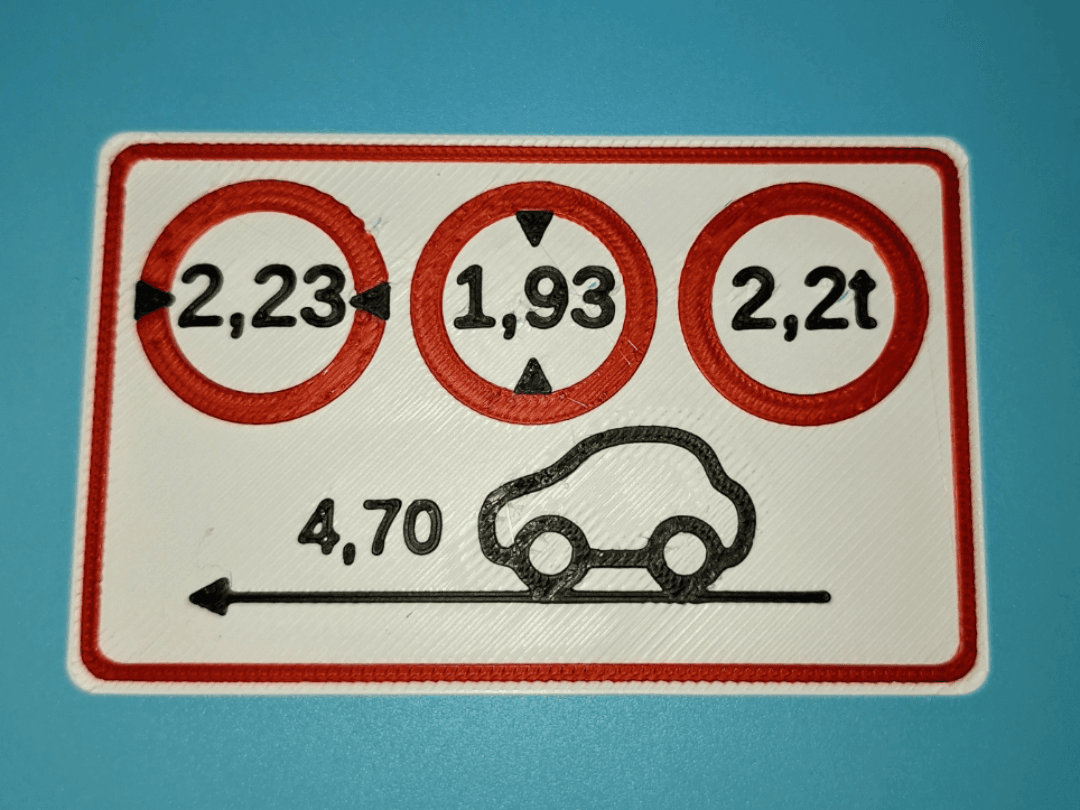 Parametric Vehicle Reference Card Credit Card Size