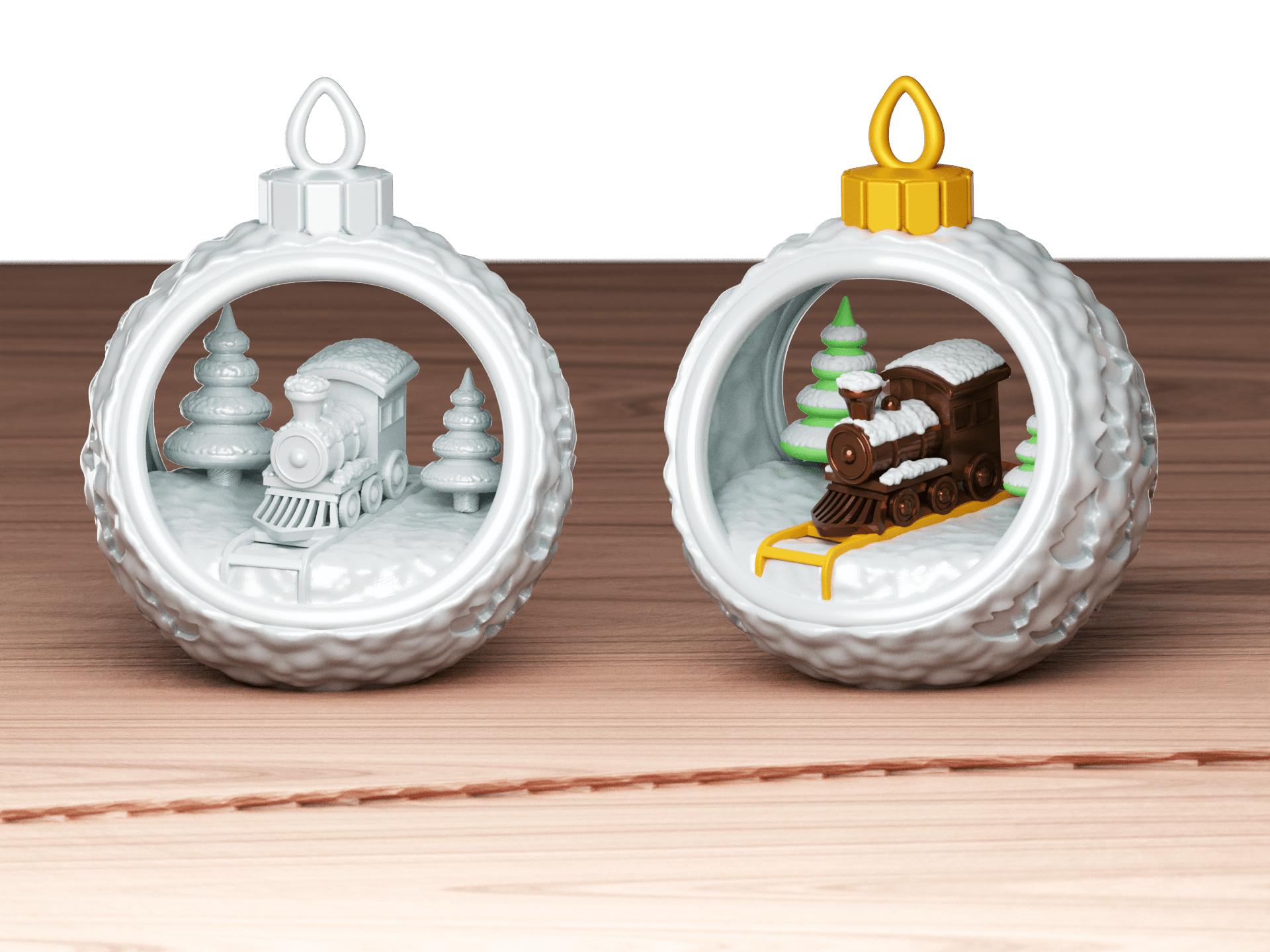 Christmas Bauble Toy Train  
