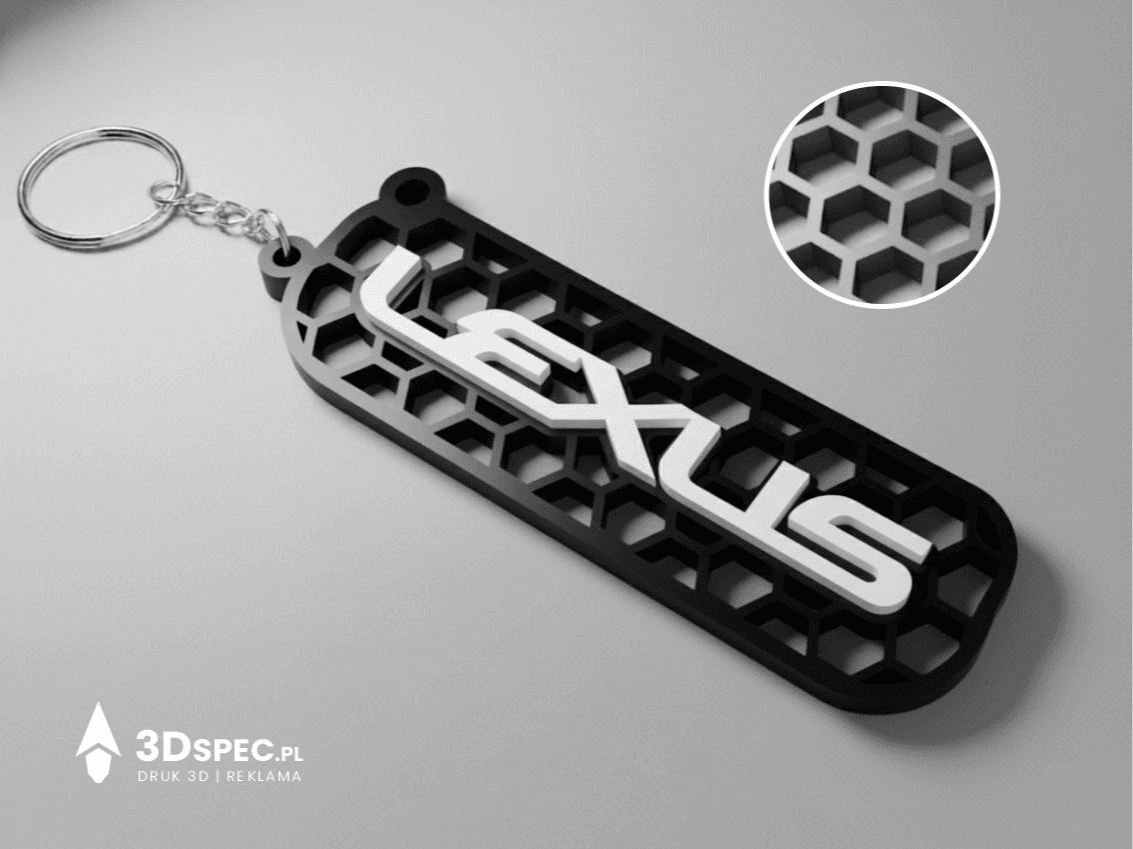 Lexus logo keychain