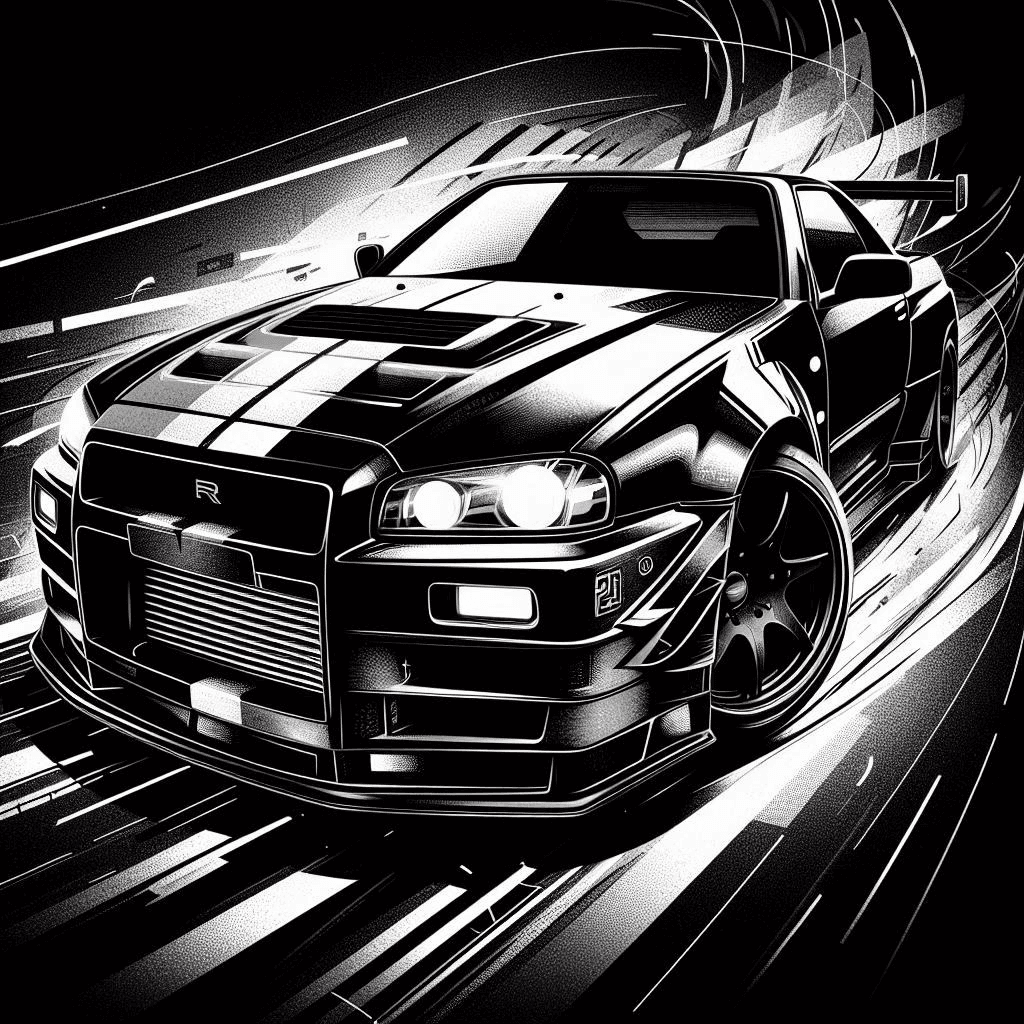 Nissan Skyline GTR hueforge