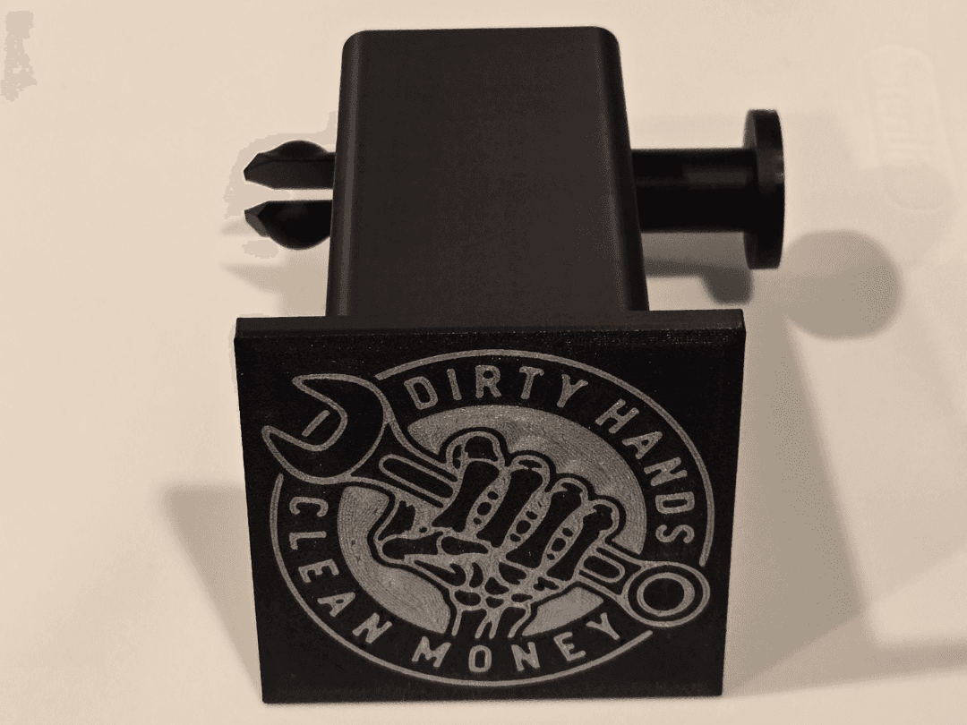 Dirty Hands Clean Money 2" hitch cover