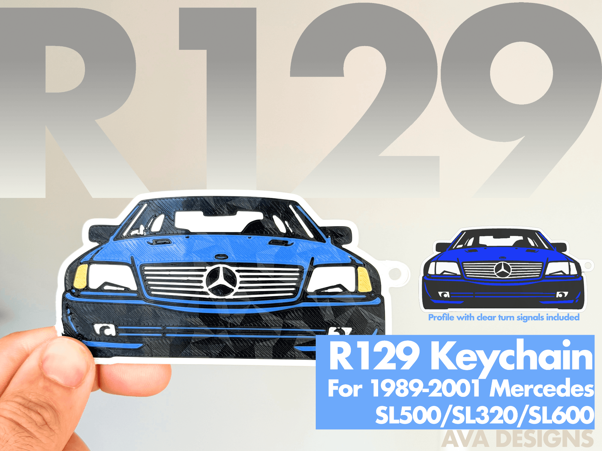 Mercedes R129 SL600/SL500/SL320/500SL Keychain