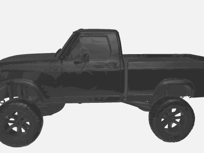 1986 Ford square body 3d model