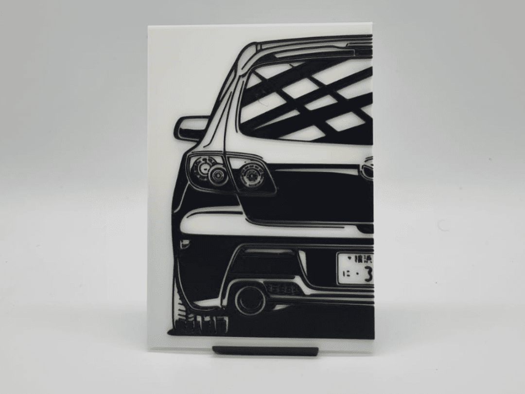 2D Wall Art Mazda 3
