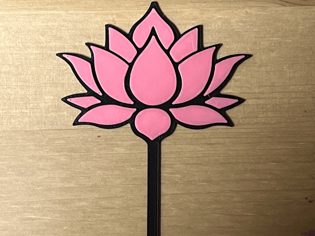 lotus flower cake topper