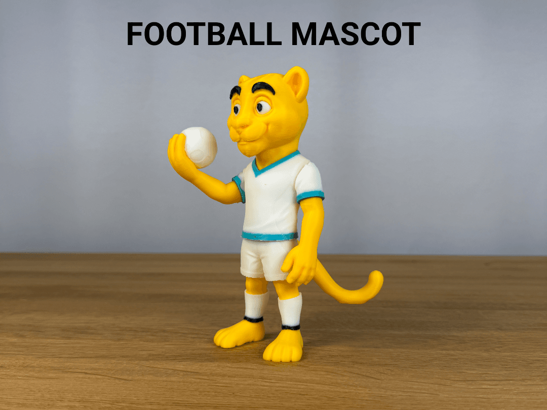 Articulated Football Mascot