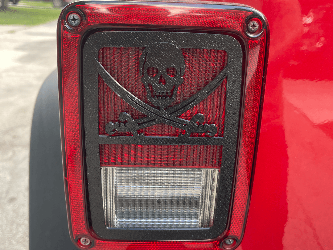 Pirate Tail Light Covers for Jeep Wrangler JK