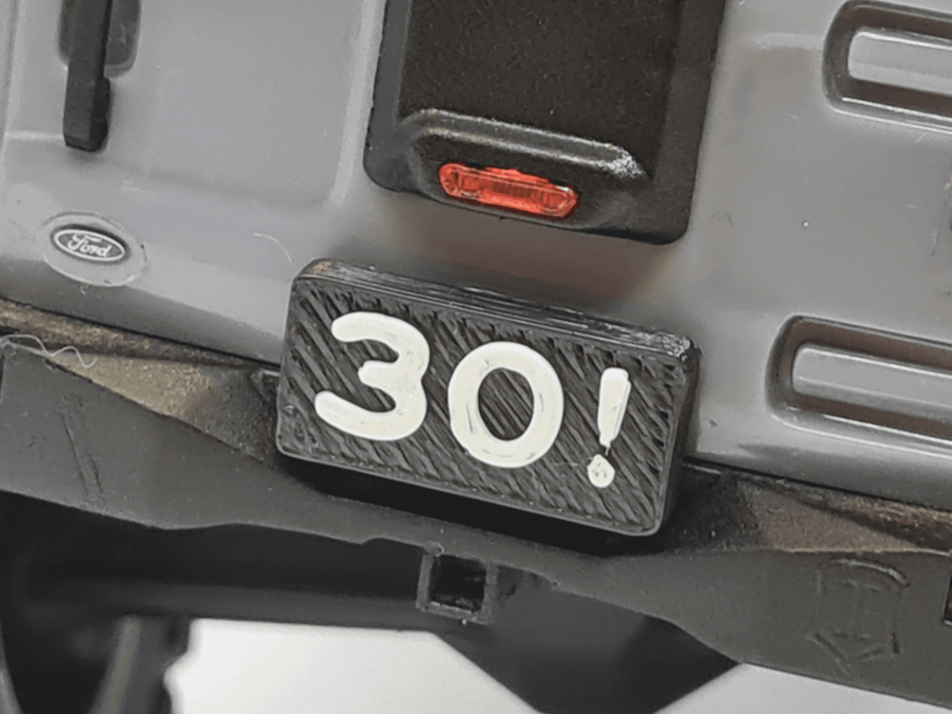 Scx30 rear number plate