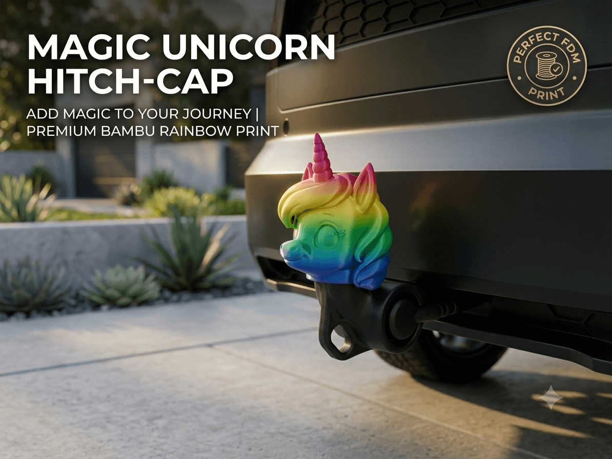Cute Unicorn Tow Hitch Cover Cap