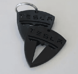 Tesla keychain