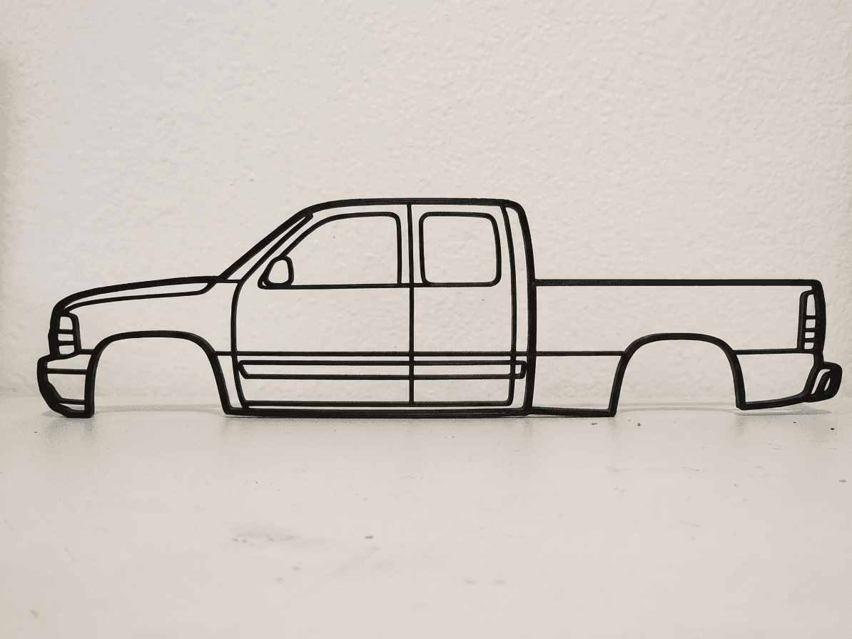 Chevrolet Silverado GMT800 Round Eye Wall Art