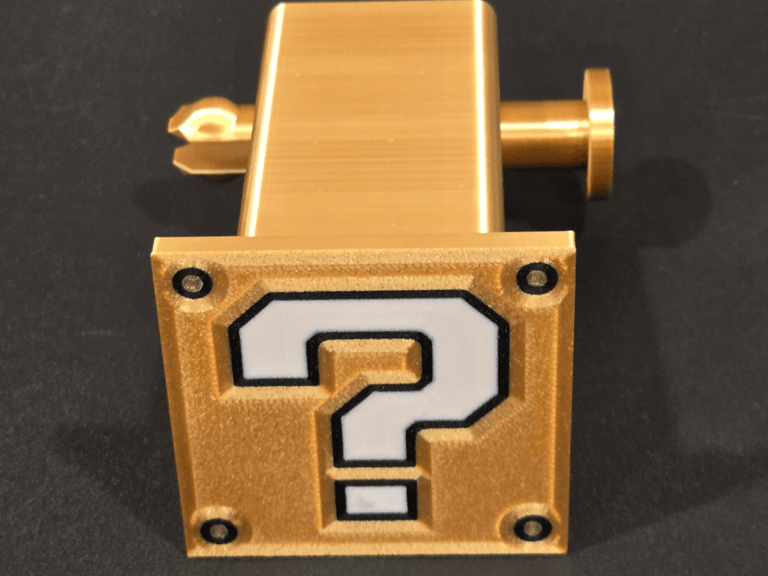 Mario Coin Block 2" hitch cover