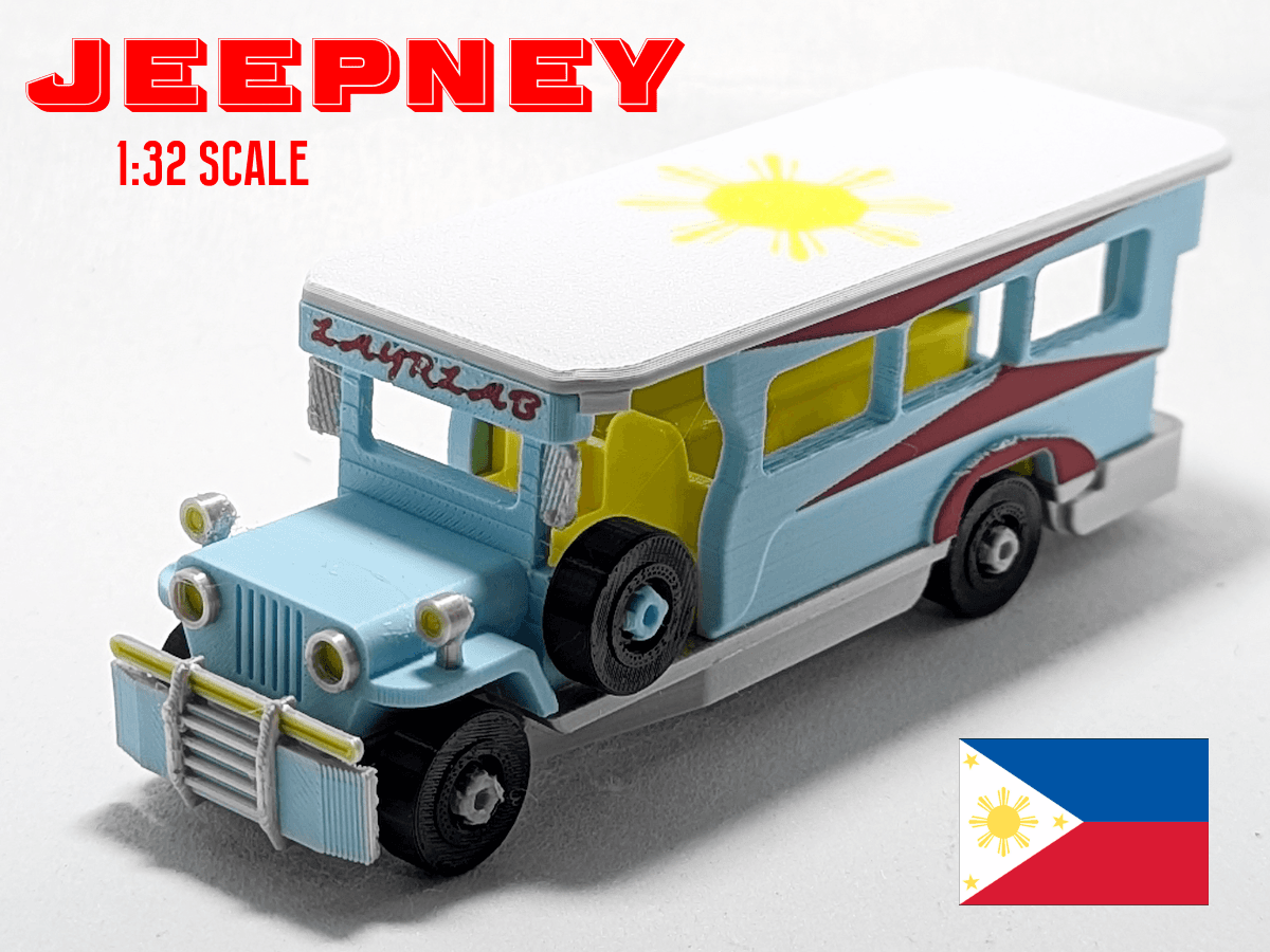 Jeepney Model (1/32 Scale) - Philippines Vehicle