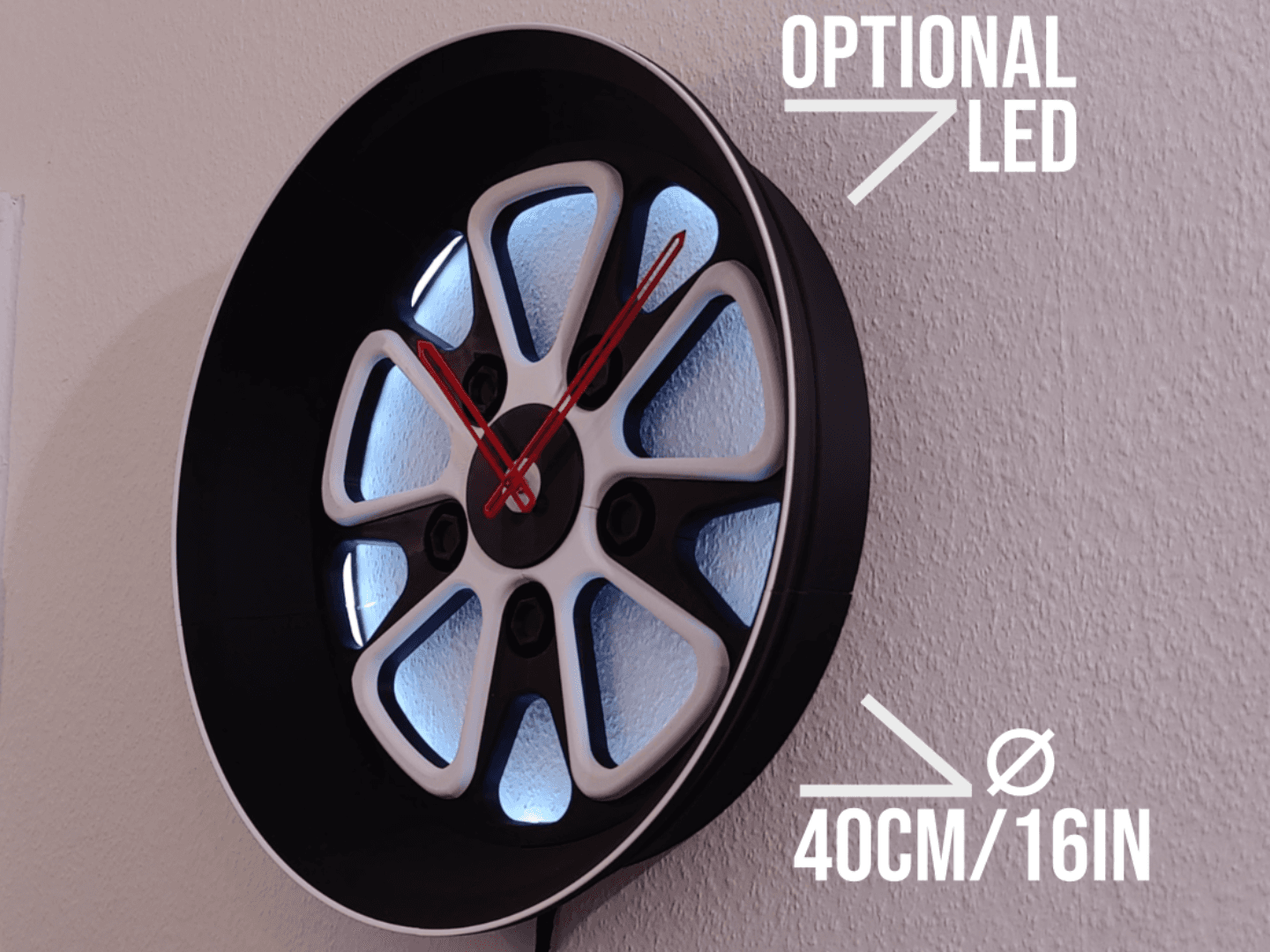 DeepDish Clock "Model Fuchs" Backlight Edition