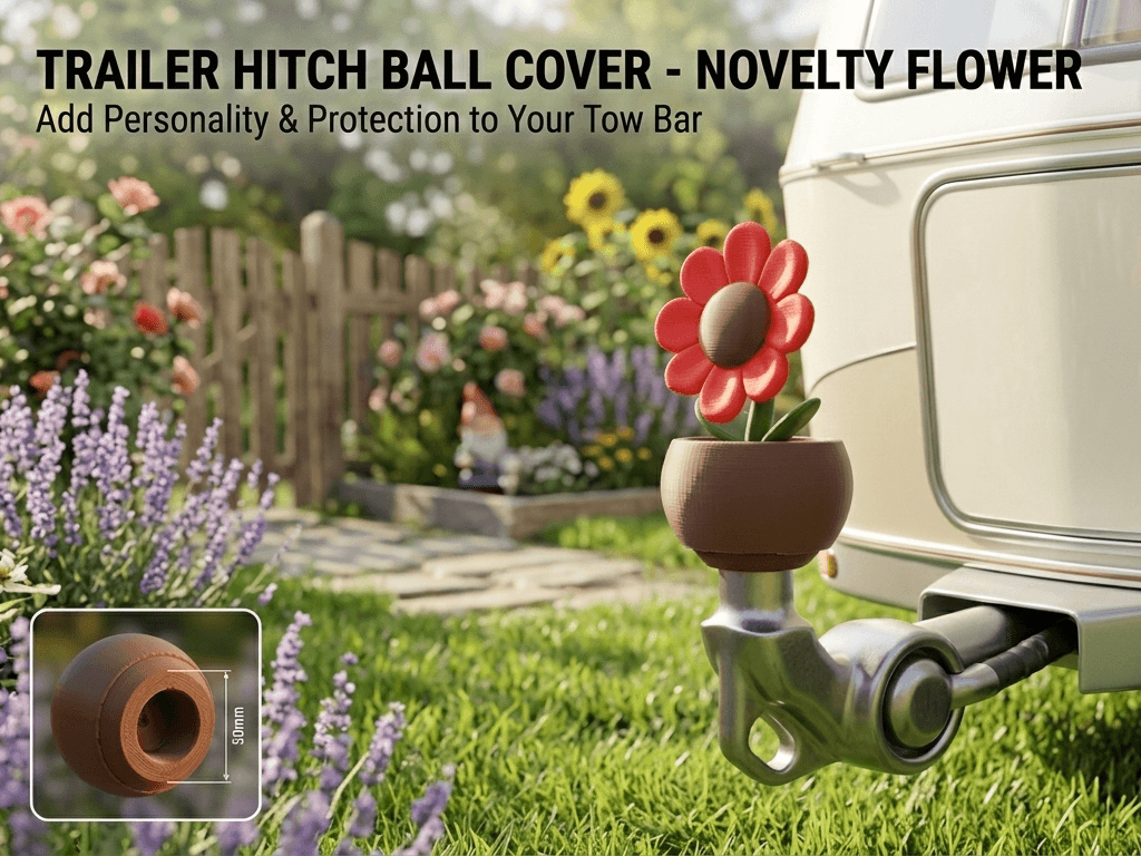 Decorative Flower Trailer Hitch Cover 