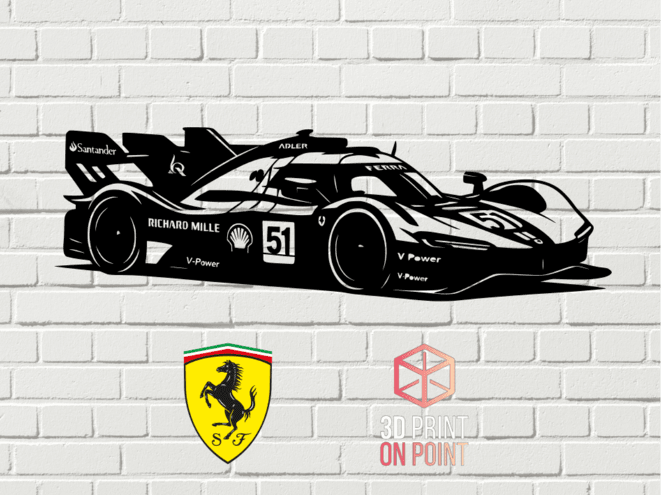 FERRARI 499P WEC - 2D WALL ART #1