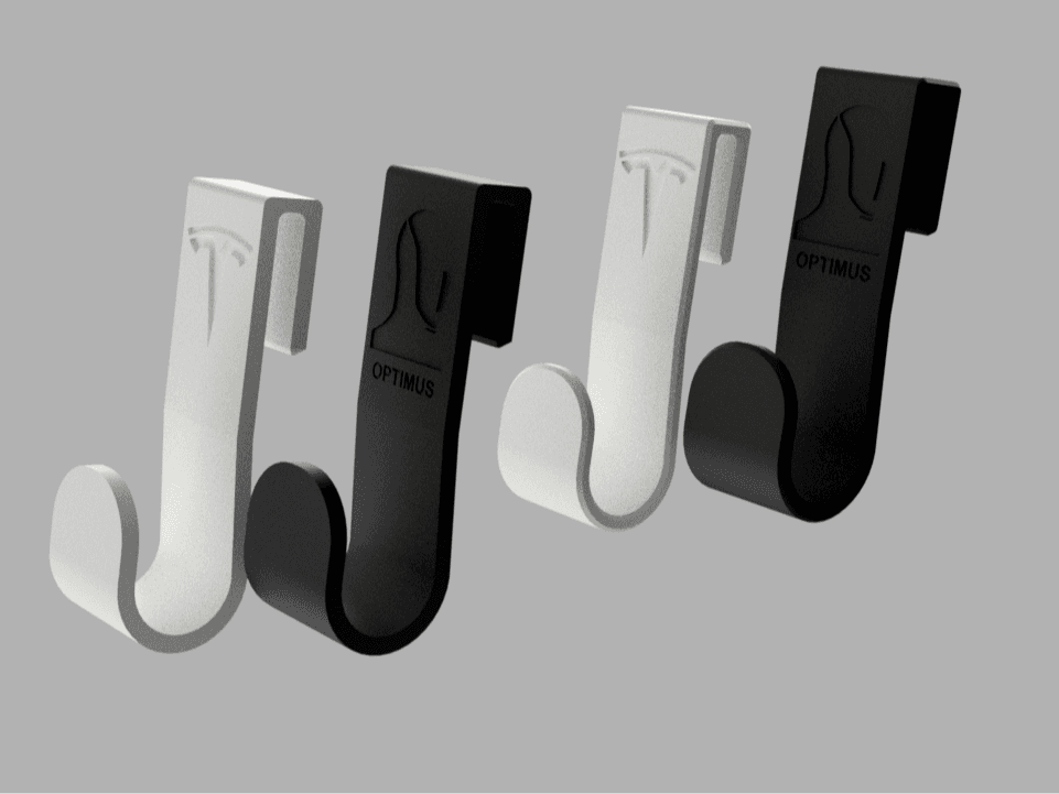 TESLA Model Y Rear Seat Hooks with Logo