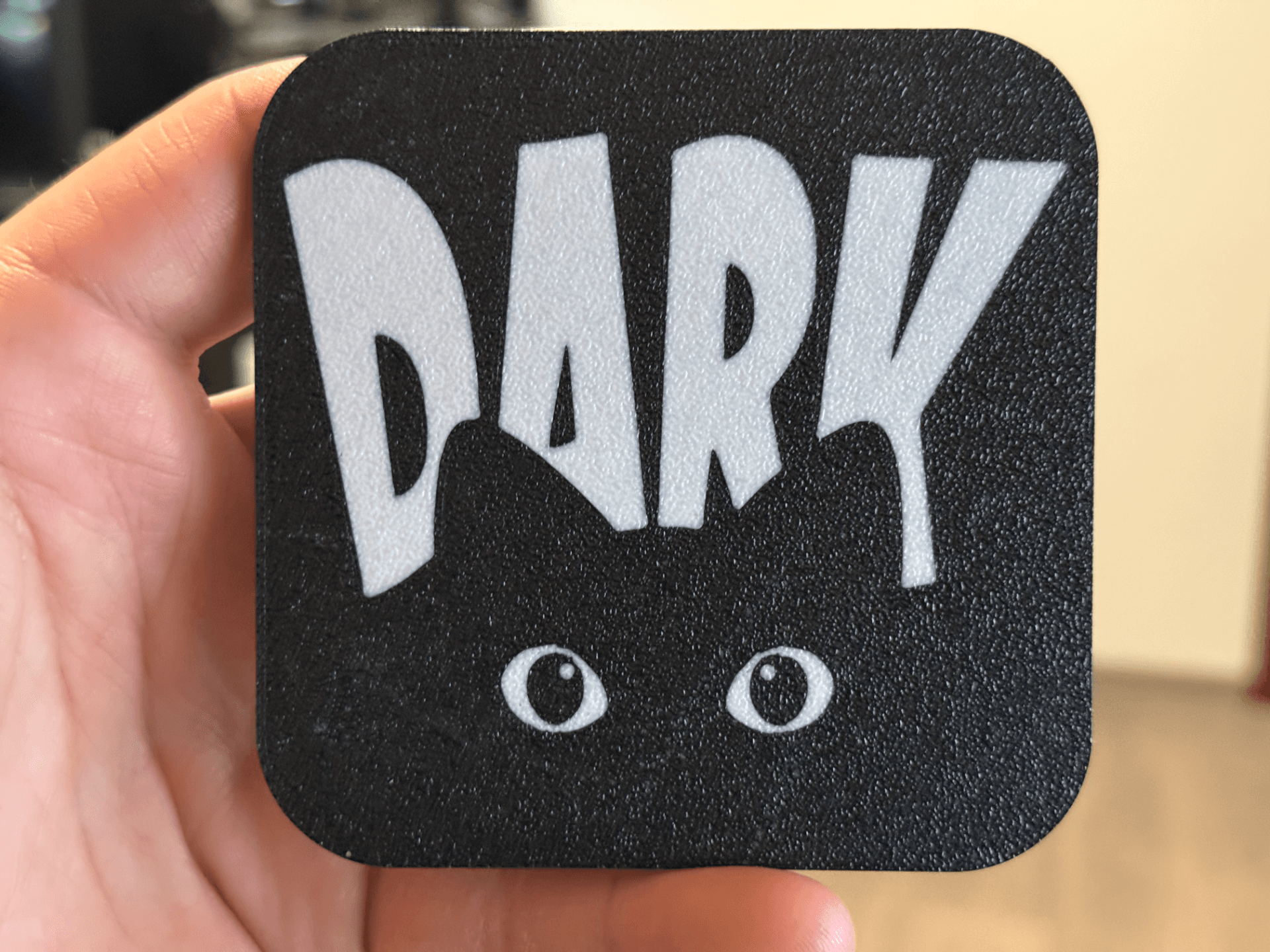 Cat Dark Eyes coaster