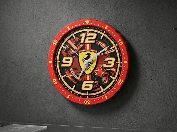 Scuderia Ferrari F1, wall clock, formula, wins