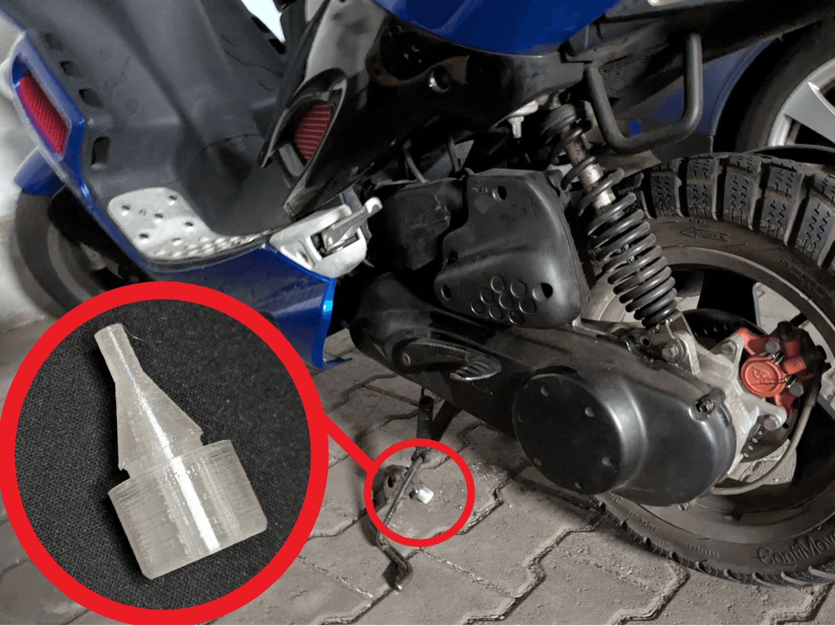 Peugeot Speedfight 2 Center stand damper absorber