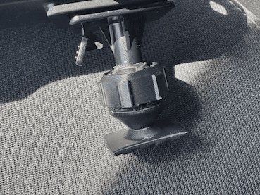Female Ball Mount with Ribbed Insert – 17mm Socket