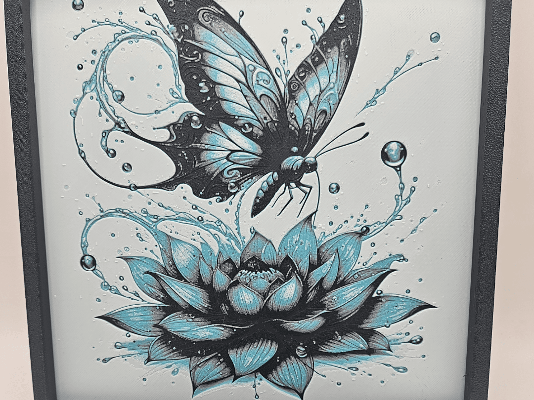papillon fleur de lotus