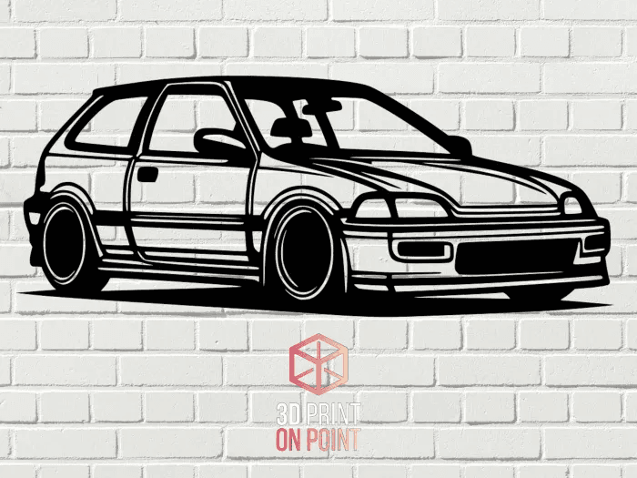 HONDA CIVIC EG5 1992-1995 - 2D WALL ART