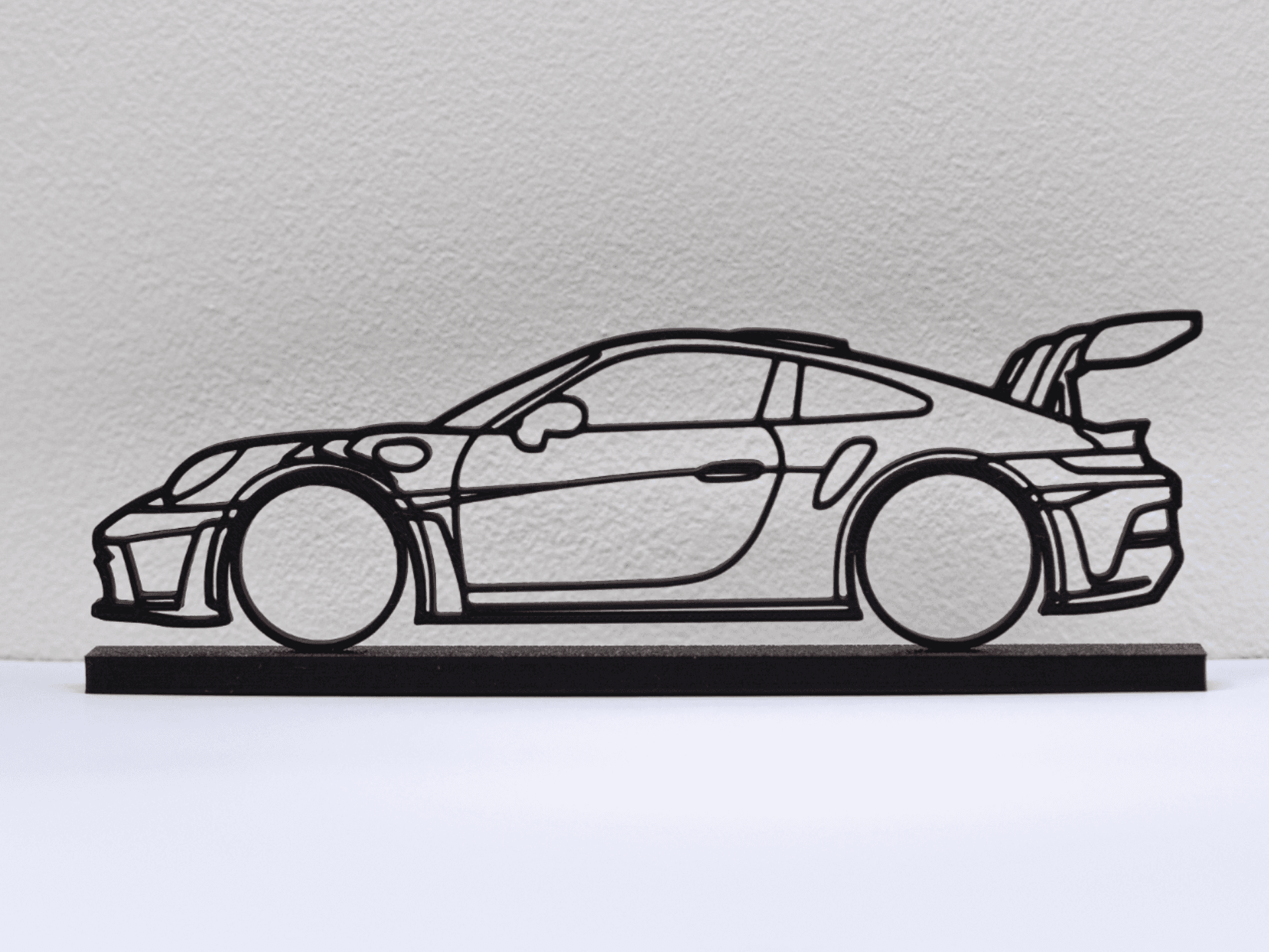 Porsche 992 GT3 RS Silhouette Desk or Shelf Art