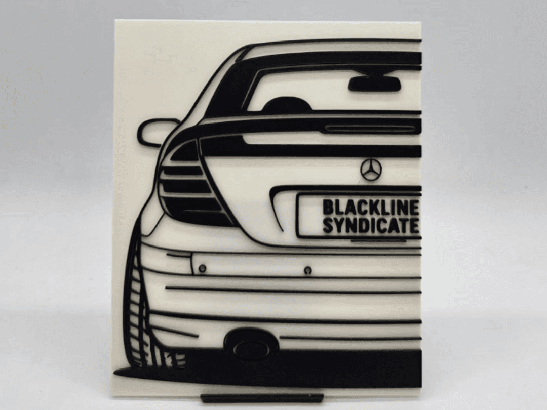 2D Wall Art Mercedes Benz CL203