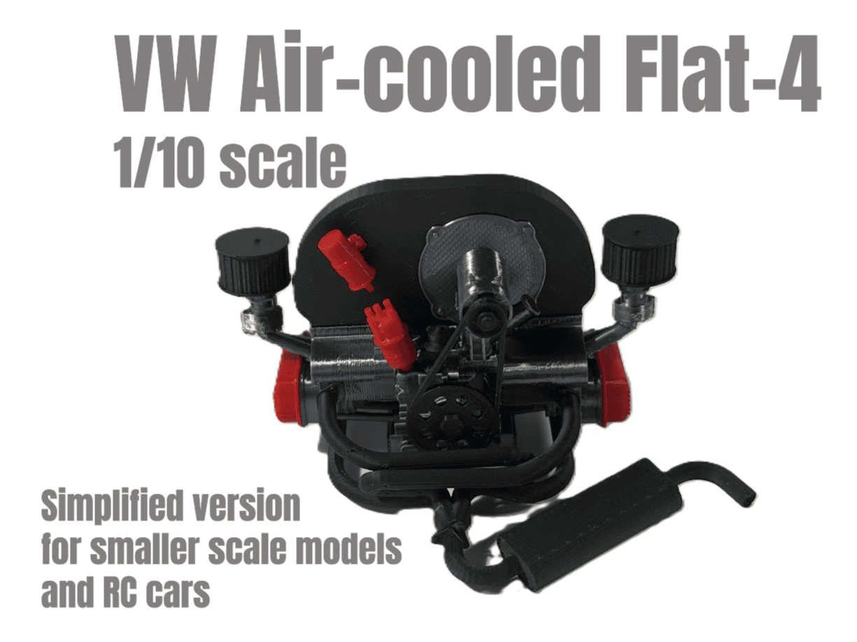 Volkswagen Air-cooled Engine Simplified 1-10 Scale