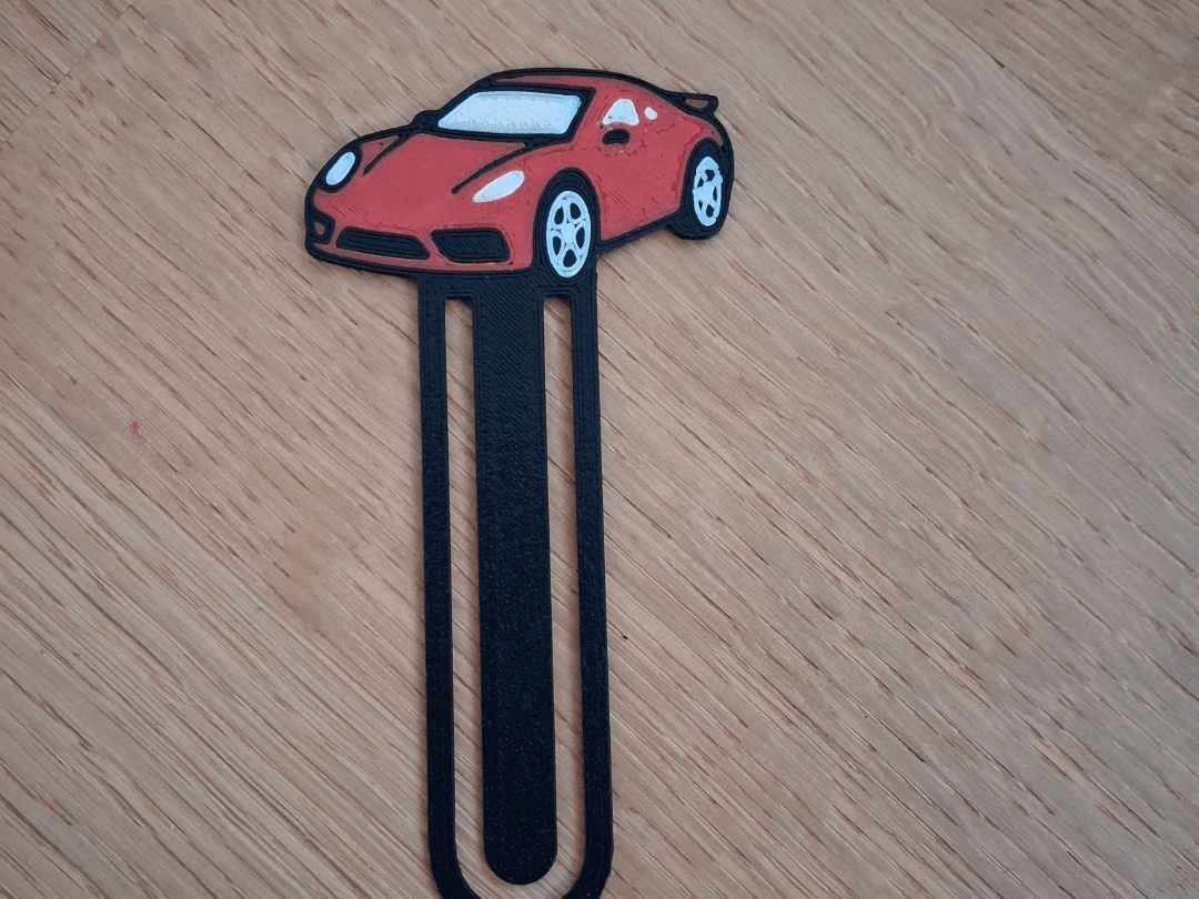 Sportwagen‑Lesezeichen