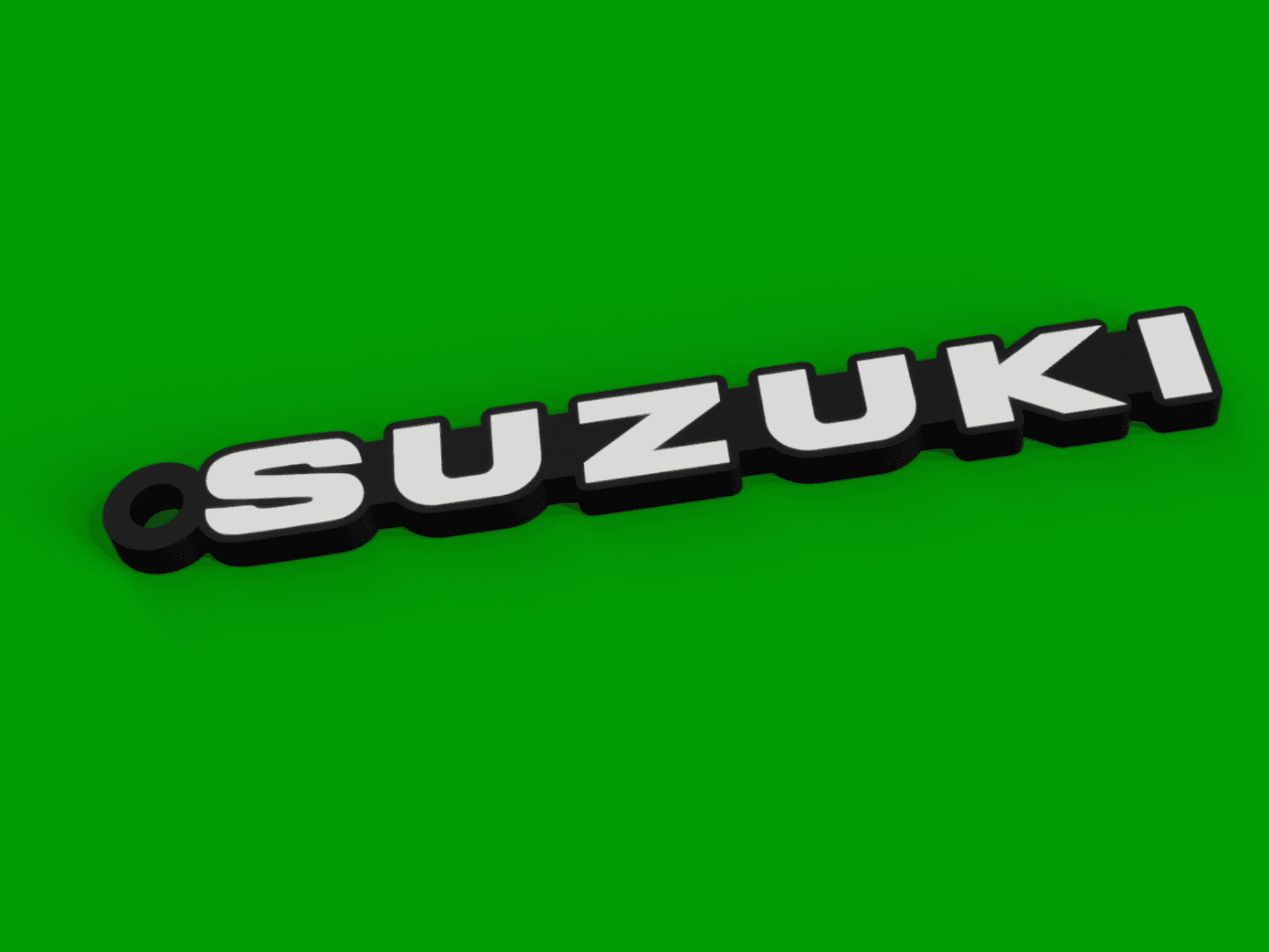 Suzuki Logo KeyChain -  Samurai front badge emblem