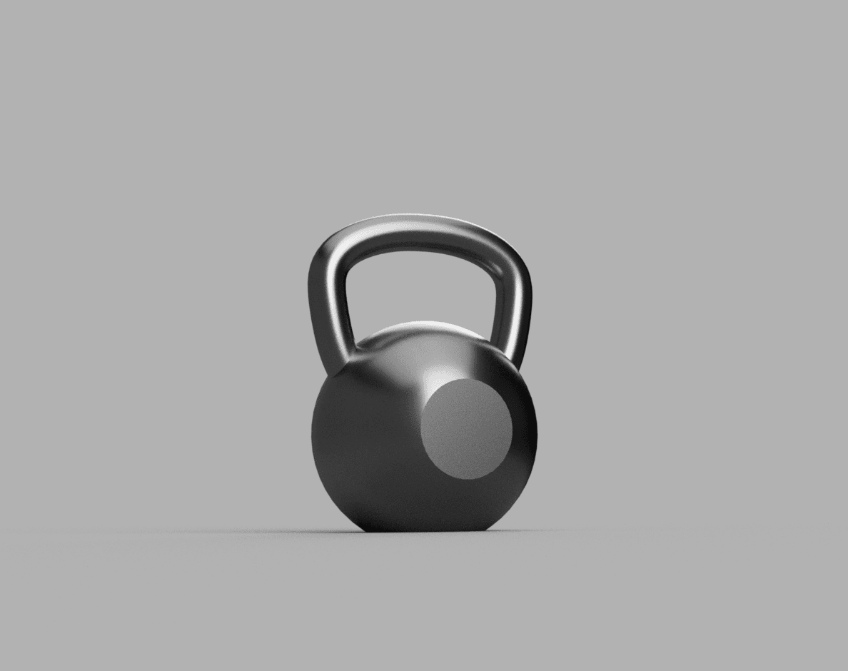 Kettle Bell Keychain/Zipper Pull