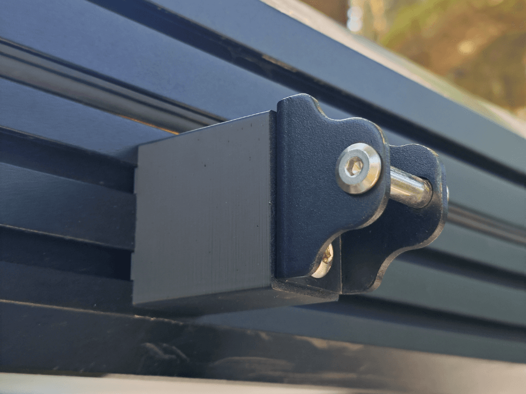 Rooftop tent ladder spacer