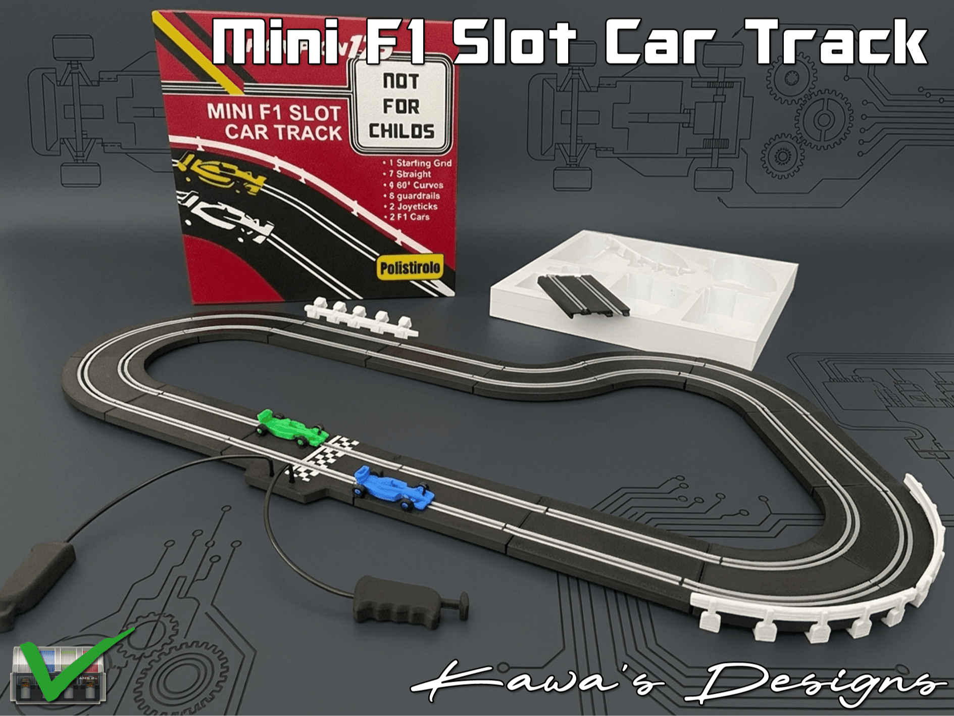 Mini F1 Slot Car Track