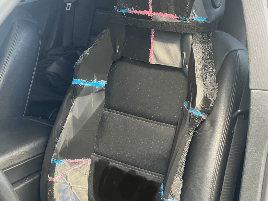 Cayenne 957 seat add-on inspired by 997 OEM seat