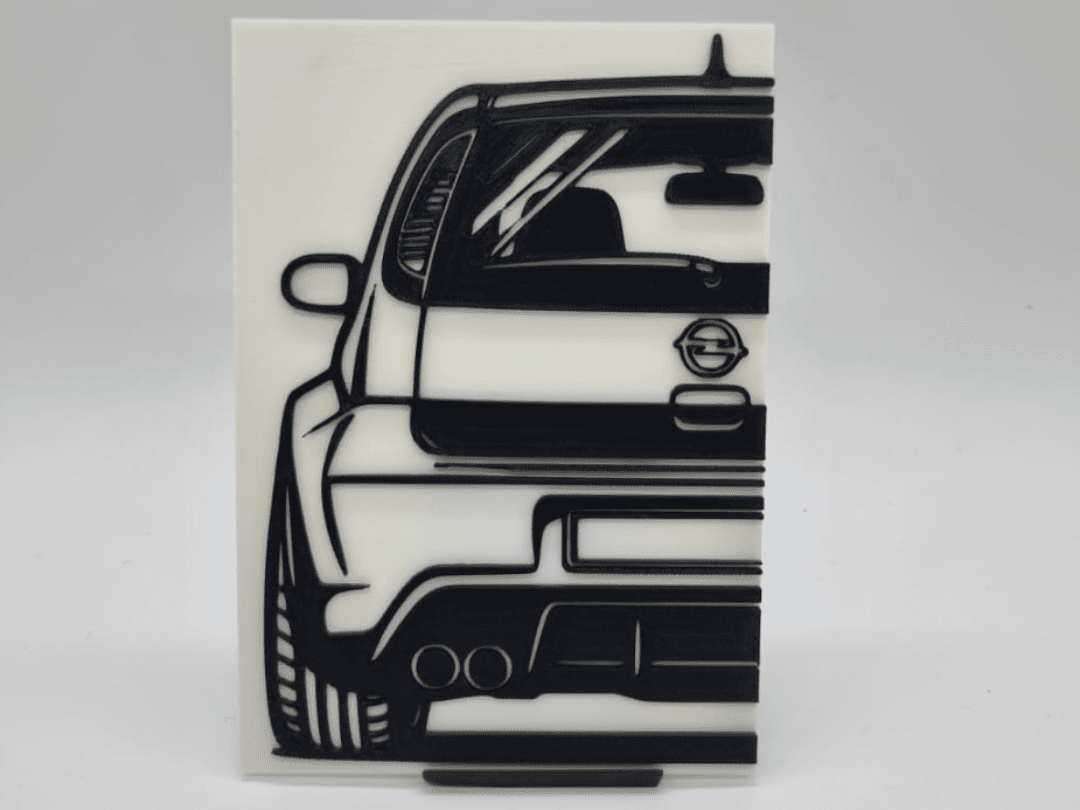 2D Wall Art Opel Corsa C GSi Widebody