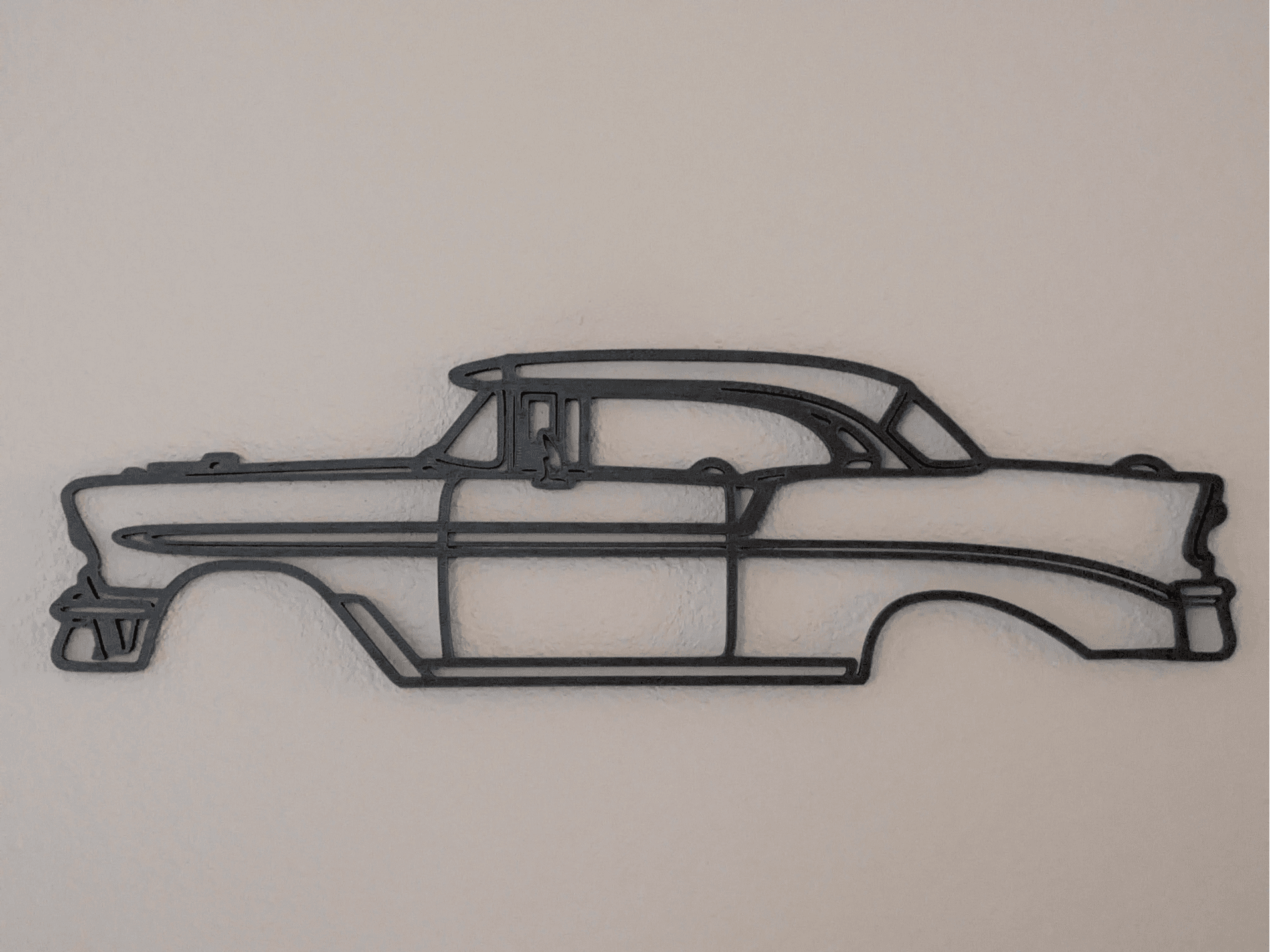 1956 Chevy Bel Air 2 Door Hardtop Line Art
