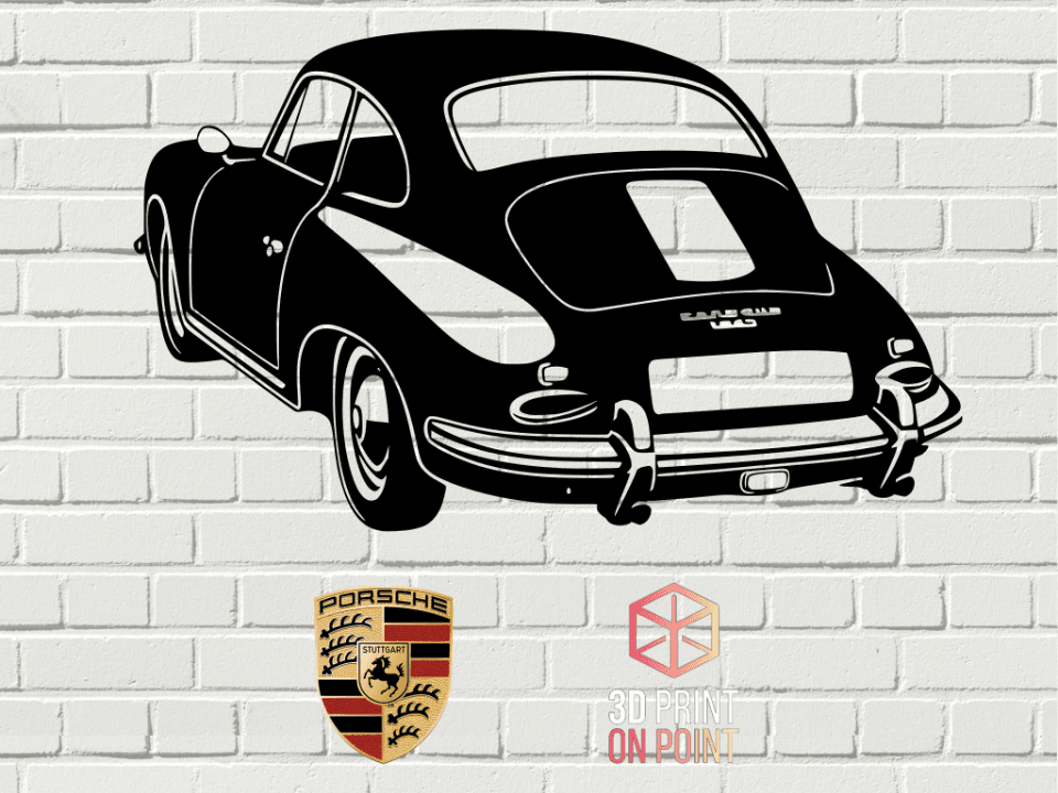 PORSCHE 356 - 2D WALL ART #2