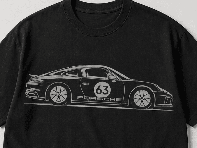 Porsche966 tshirtaufdruck