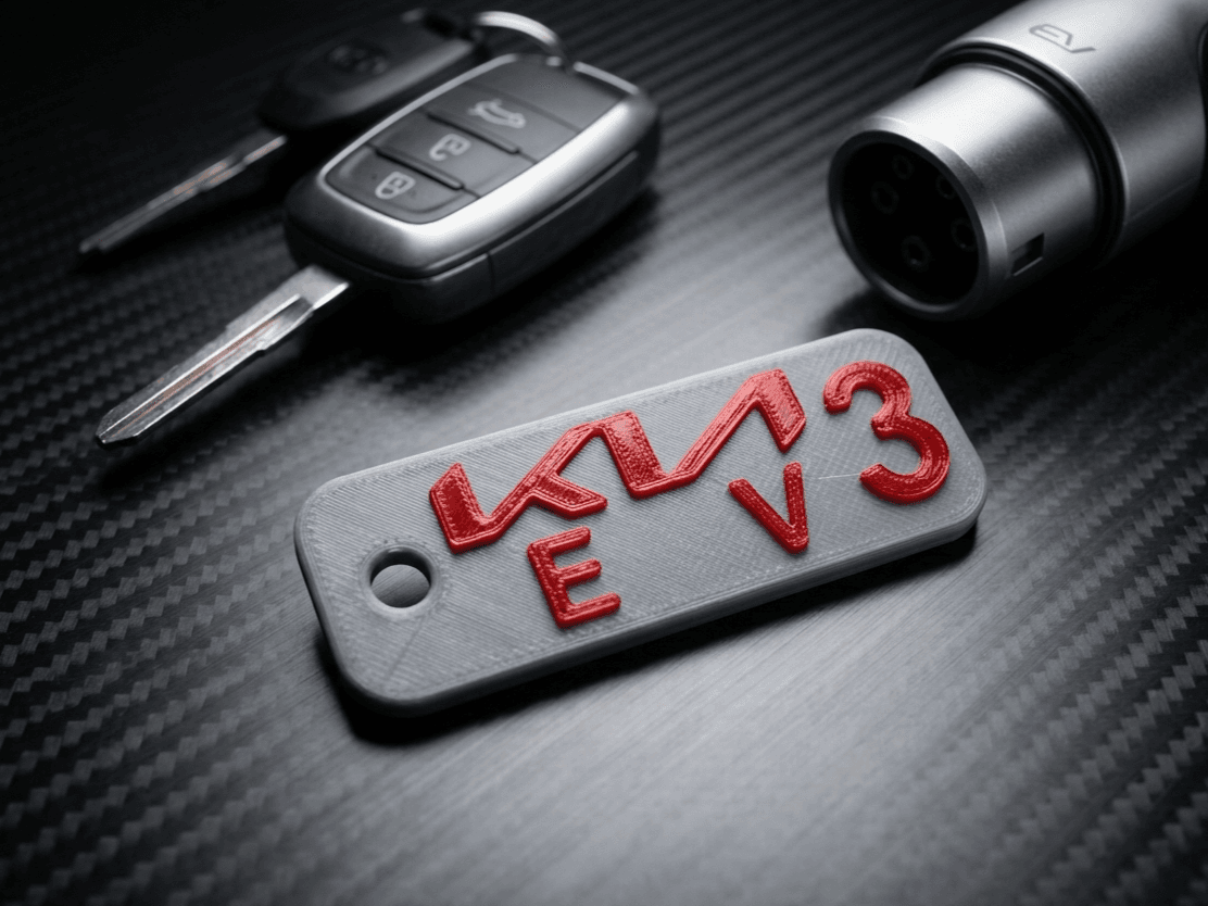 Kia EV3 Keychain - Sport Dual-Color Edition