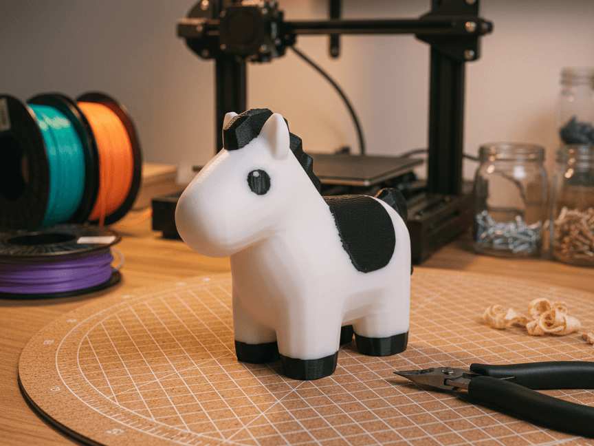 AMS round small cute horse　(Support Required)