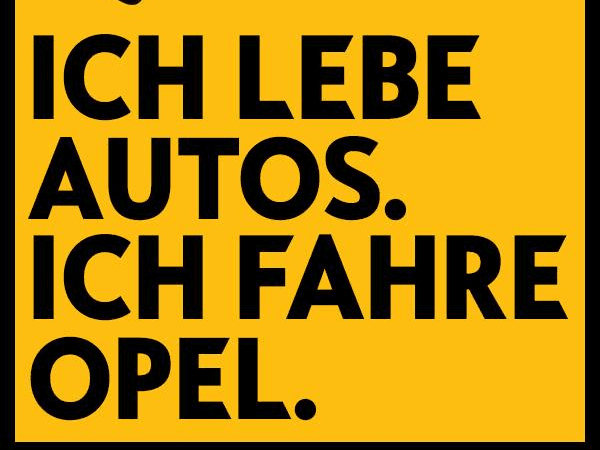 Ich Lebe Autos. Ich fahre Opel. Keychain