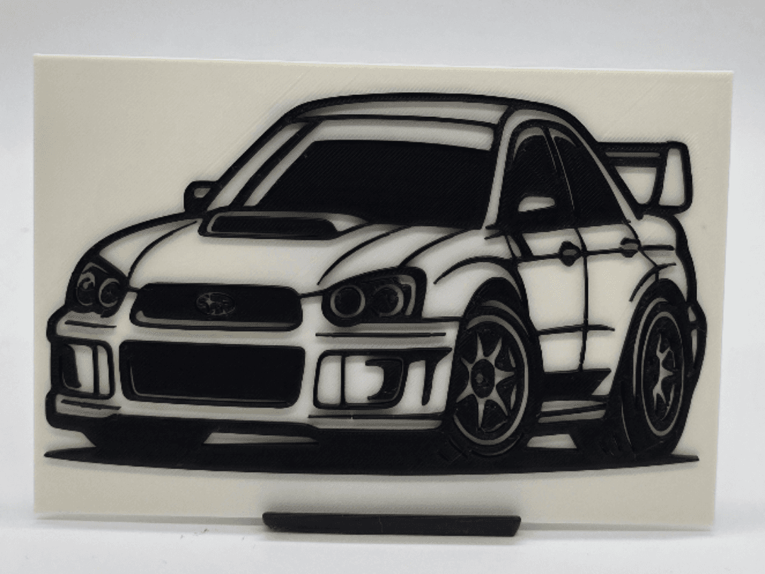 2D Wall Art Subaru Impreza WRC 2001 TinyCar
