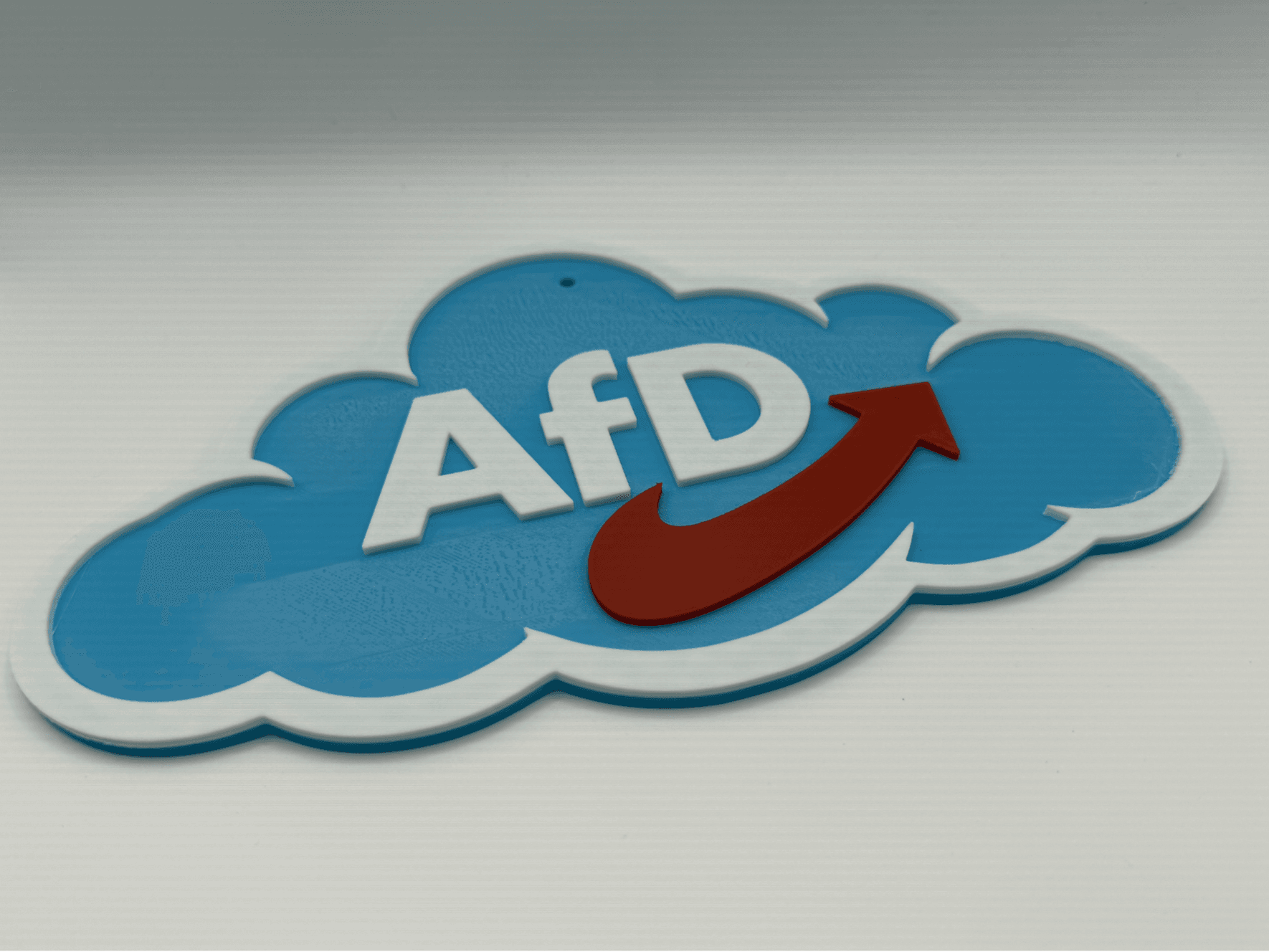 Wandbild AfD - Logo auf Wolke