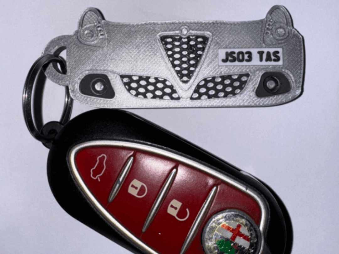 Alfa Romeo Giulietta Keyring Plate Customisation 