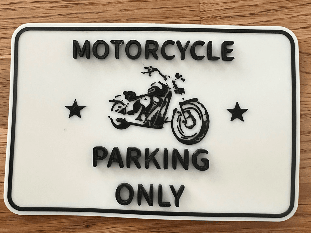 Motorcycle parking only Chopper