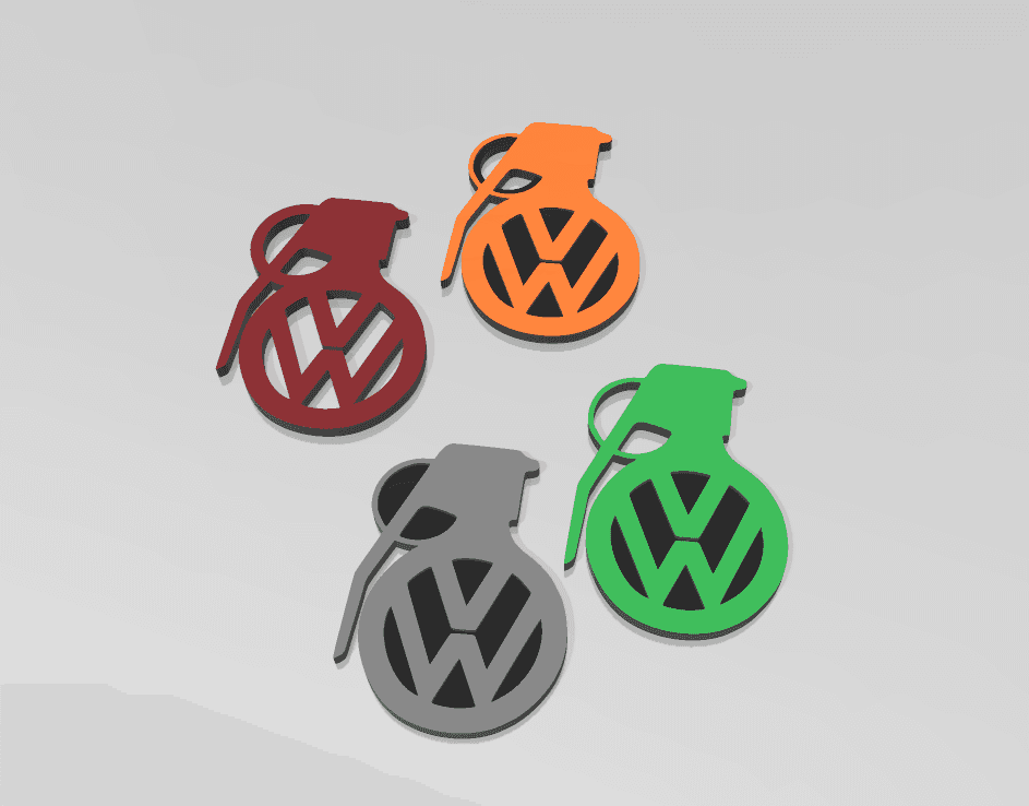 VW Grenade keychain 4 Variants