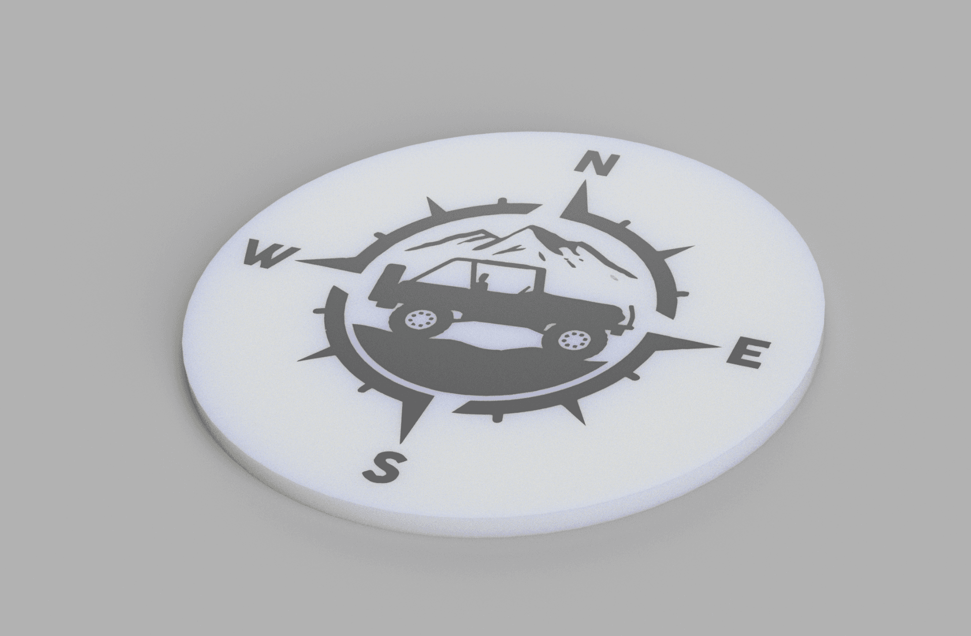 Jeep Compass fanart coaster